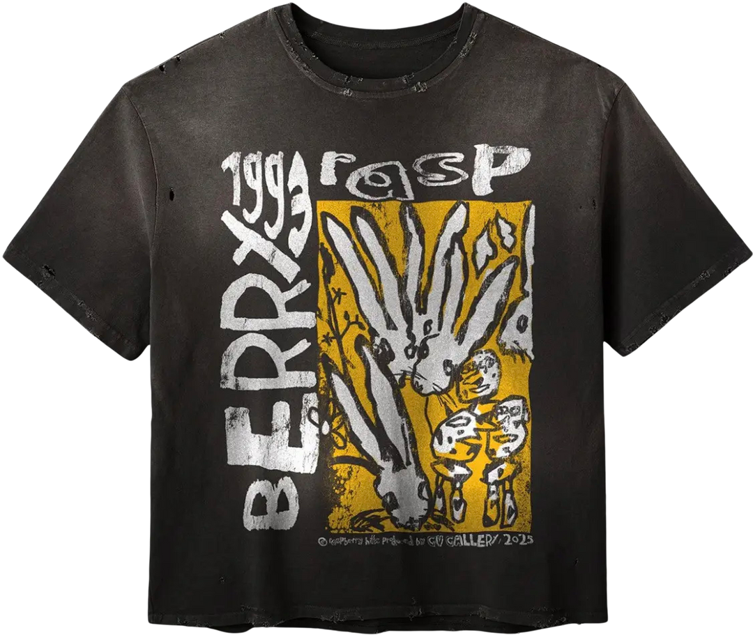 Raspberry Hills Gold+Vintage Code 77 Black Tee (2) Raspberry Hills Gold+Vintage Code 77 Black Tee