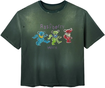 Raspberry Hills Gold+Vintage Grateful Berry Green Tee