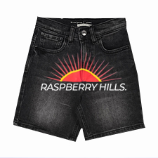 Raspberry Hills Short Black Jeans